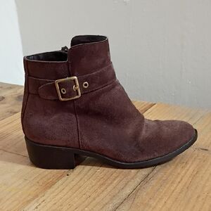 Cole Haan Grand OS Brown Suede Waterproof Ankle Boots Size 5.5 B